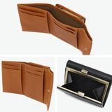 SLOW 三つ折り財布 メンズ レディース ブランド がま口 スロウ 財布 本革 小さい 小さめ 小銭入れあり ミニ財布 コンパクト 軽量 軽い レザー 牛革 ウォレット 日本製 bono clasp trifold wallet 333S131L