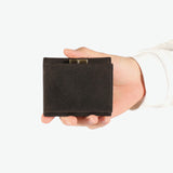 SLOW 二つ折り財布 メンズ レディース ブランド スロウ 財布 本革 小さい 小さめ 小銭入れあり ミニ財布 コンパクト 軽量 軽い レザー クーズー革 がま口 日本製 kudu clasp mini wallet 333S134L