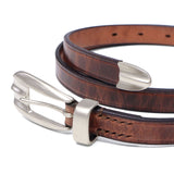 SLOW ベルト メンズ レディース スロウ ブランド カジュアル ビジネス 本革 革 レザー プルアップレザー レザーベルト おしゃれ シンプル 細め 革ベルト 革小物 バックル 日本製 herbie buckle belt HS89K