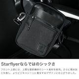 ゾンネ ショルダーバッグ メンズ 斜めがけバッグ ブランド SONNE 小さめ ミニ 軽量 縦型 大人 かっこいい カジュアル シンプル ブラック ミニショルダー サブバッグ 斜めがけ 撥水 STAR FLYER SOSF004