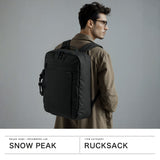 スノーピーク ビジネスバッグ メンズ リュック 大容量 軽量 snow peak ビジネス ブランド B4 PC 16inch 28L 斜めがけ 背負い 手持ち 撥水 ブリーフケース シンプル Everyday Use 3Way Business Bag AC-25SU401