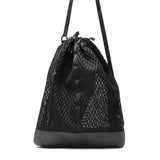 スノーピーク ショルダーバッグ メンズ レディース ブランド 斜めがけバッグ snow peak ワンショルダー 巾着 ダブルメッシュ 軽量 軽い ドローコード A4 17L Double Face Mesh Shoulder Bag AC-25SU408