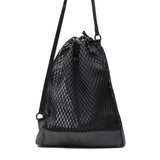 スノーピーク ショルダーバッグ メンズ レディース ブランド 斜めがけバッグ snow peak ワンショルダー 巾着 ダブルメッシュ 軽量 軽い ドローコード A4 17L Double Face Mesh Shoulder Bag AC-25SU408