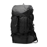 남성과 여성을위한 스노우 피크 배낭 대형 L 크기의 세련된 성인 스노우 피크 야외 브랜드 커버 등반 캠프 트레킹 여행 블랙 A3 B4 A4 60L 활성 필드 백팩 L AC-25SU410