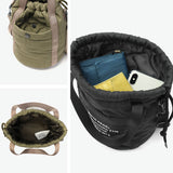 スノーピーク トートバッグ メンズ レディース ブランド snow peak ショルダー 巾着 巾着バッグ バッグ キルティング おしゃれ 刺繍 バッグインバッグ 手持ち 斜めがけ 2WAY Quilted Ripstop Pouch AC-25AU021