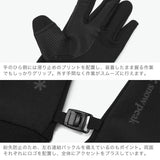スノーピーク 手袋 メンズ レディース 防寒 スマホ snow peak グローブ フリース ストレッチ 伸縮 スマホ対応 防風 アウトドア 秋冬 シンプル ロゴ 暖かい 薄い おしゃれ ブランド Polartec Power Stretch Gloves AC-25AU019