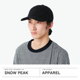 スノーピーク キャップ メンズ レディース snow peak 帽子 ブランド おしゃれ かわいい カジュアル シンプル 6パネル 刺繍 アスタリスク アウトドア アジャスター 黒 ブラック Asterisk Cap CH-26SU005