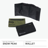 スノーピーク 三つ折り財布 メンズ レディース 財布 小さめ snow peak ブランド カジュアル ミニ ウォレット 折財布 お札 カード 軽量 撥水 ナイロン マジックテープ開閉式 Everyday Use Smart Wallet SB-26SU010