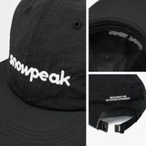 スノーピーク キャップ 深め 洗濯 メンズ レディース ブランド snow peak 帽子 おしゃれ かわいい シンプル 洗濯可能 アウトドア ロゴ カジュアル ナイロン 6パネル サイズ調整 Logo Design Cap 100261CH03