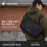 スノーピーク メッセンジャーバッグ バッグ snow peak メンズ レディース 大容量 鞄 ショルダーバッグ ブランド ロゴ 斜めがけ 肩かけ 撥水加工 アウトドア 24L 15.6inch A3 Grid Messenger Bag 100261SB08