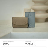 ソポ 財布 レディース メンズ コンパクト SOPO おしゃれ 薄型 薄い ミニ財布 小さめ 小銭入れあり 小銭入れ ミニ 本革 コインケース コンパクト財布 カーフレザー 日本製 TRACKER WALLET-M--DEG/VAL SO58