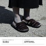 【正規取扱店】 SUBU サンダル メンズ レディース 冬 スブ ブランド おしゃれ 黒 暖かい 秋冬 シューズ スリッパ ホラー ベルベット 高反発 限定 HORROR DOTS VAMP VELVET SB039