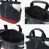 トミー ヒルフィガー ゴルフ カートバッグ メンズ レディース 小さめ トートバッグ TOMMY HILFIGER GOLF 軽量 カジュアル ブランド 自立 トート バッグ 合皮 小さい A5 ラウンドバッグ FACE THMG3FBD