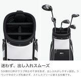 トミー ヒルフィガー ゴルフ キャディバッグ メンズ レディース TOMMY HILFIGER GOLF おしゃれ 9.0型 9型 46インチ 5分割 軽量 カート カート型 合皮 キャディ バッグ カートキャディバッグ ベーシック THMG4SC5