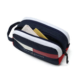 トミー ヒルフィガー ゴルフ ポーチ メンズ レディース 大きめ 小物入れ ブランド マチあり TOMMY HILFIGER GOLF マチ マチ付き おしゃれ 小物 入れ ラウンドポーチ 2層 シグネチャーポーチ THMG4SEB