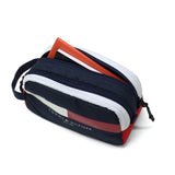 トミー ヒルフィガー ゴルフ ポーチ メンズ レディース 大きめ 小物入れ ブランド マチあり TOMMY HILFIGER GOLF マチ マチ付き おしゃれ 小物 入れ ラウンドポーチ 2層 シグネチャーポーチ THMG4SEB