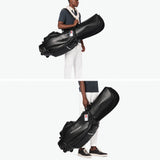 トミー ヒルフィガー ゴルフ キャディバッグ メンズ レディース 9.0型 TOMMY HILFIGER GOLF おしゃれ キャスター付き タイヤ付き 46インチ 5分割 合皮 カート カート型 キャスターキャディバッグ ユースフル THMG5FC2