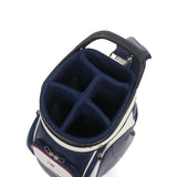 トミー ヒルフィガー ゴルフ キャディバッグ メンズ レディース 9.0型 TOMMY HILFIGER GOLF おしゃれ キャスター付き タイヤ付き 46インチ 5分割 合皮 カート カート型 キャスターキャディバッグ ユースフル THMG5FC2