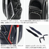 トミー ヒルフィガー ゴルフ キャディバッグ メンズ レディース 9.0型 TOMMY HILFIGER GOLF おしゃれ 46インチ 5分割 合皮 カート カート型 フェイスカートキャディバッグ カートキャディバッグ FACE THMG6SC2