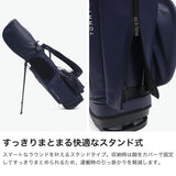 トミー ヒルフィガー ゴルフ キャディバッグ メンズ レディース 9.0型 TOMMY HILFIGER GOLF おしゃれ 46インチ 5分割 合皮 スタンド スタンド型 キャディーバッグ スタンドキャディバッグ ユースフル THMG6SC5
