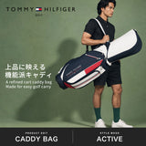 トミー ヒルフィガー ゴルフ キャディバッグ メンズ レディース 9.0型 TOMMY HILFIGER GOLF おしゃれ 46インチ 4分割 合皮 カート カート型 キャディーバッグ カートキャディバッグ エッセンシャル THMG6SC6