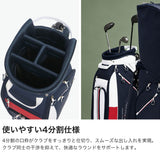 トミー ヒルフィガー ゴルフ キャディバッグ メンズ レディース 9.0型 TOMMY HILFIGER GOLF おしゃれ 46インチ 4分割 合皮 カート カート型 キャディーバッグ カートキャディバッグ エッセンシャル THMG6SC6