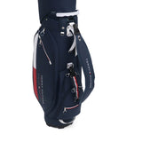 トミー ヒルフィガー ゴルフ キャディバッグ メンズ レディース 9.0型 TOMMY HILFIGER GOLF おしゃれ 46インチ 4分割 合皮 カート カート型 キャディーバッグ カートキャディバッグ エッセンシャル THMG6SC6