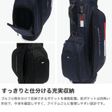 トミー ヒルフィガー ゴルフ キャディバッグ メンズ レディース 9.0型 TOMMY HILFIGER GOLF おしゃれ 46インチ 4分割 合皮 スタンド スタンド型 キャディーバッグ スタンドキャディバッグ シグネチャー THMG6SC8