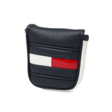 トミー ヒルフィガー ゴルフ ヘッドカバー パター TOMMY HILFIGER GOLF マレット マレット用 マグネット 合皮 おしゃれ ゴルフ用品 パターカバー マレットタイプ ロゴ 刺繍 上品 FACE THMG6SHE