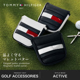 トミー ヒルフィガー ゴルフ ヘッドカバー パター TOMMY HILFIGER GOLF マレット マレット用 マグネット 合皮 おしゃれ ゴルフ用品 パターカバー マレットタイプ ロゴ 刺繍 上品 FACE THMG6SHE
