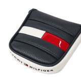 トミー ヒルフィガー ゴルフ ヘッドカバー パター TOMMY HILFIGER GOLF マレット マレット用 マグネット 合皮 おしゃれ ゴルフ用品 パターカバー マレットタイプ ロゴ 刺繍 上品 FACE THMG6SHE