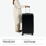 【正規品3年保証】 トラベリスト スーツケース フロントオープン TRAVELIST ファースト LL ストッパー 大容量 拡張 軽量 ワンタッチ トップオープン スマホスタンド TSAロック 100L 114L 10泊 11泊 12泊 76-25160
