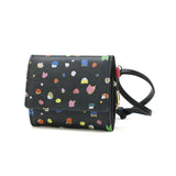 ツモリチサト 財布 レディース コンパクト tsumori chisato CARRY ブランド 三つ折り ミニ財布 かわいい 三つ折り財布 レザー 羊革 おしゃれ ドット柄 ネコ 猫 ねこ BOX型小銭入れ 日本製 てんてん 57930