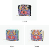 ツモリチサト 二つ折り財布 レディース ブランド 本革 tsumori chisato CARRY 財布 可愛い 小銭入れあり 女性 おしゃれ コンパクト プリント 刺繍 エナメルレザー 羊革 日本製 tcアニマル 折り財布 57936