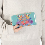 ツモリチサト 長財布 レディース 本革 tsumori chisato CARRY 財布 大容量 ブランド ラウンドファスナー 可愛い 女性 おしゃれ プリント 刺繍 エナメルレザー 羊革 日本製 tcアニマル ラウンド長財布 57937