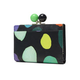 ツモリチサト 二つ折り財布 がま口 レディース ブランド 本革 tsumori chisato CARRY 財布 かわいい 大人 二つ折 カード入れ 小銭入れ 牛革 水玉 ドット カラフル 日本製 カラフルズームドット がま口財布 57952