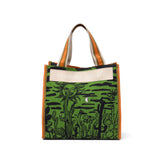 ツモリチサト トートバッグ レディース 布 tsumori chisato CARRY バッグ 軽量 小さめ コンパクト ブランド スクエア おしゃれ かわいい ロゴ トートバッグS プリント 柄 日本製 サボテンと太陽 50785