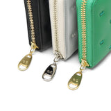 ツモリチサト 長財布 レディース 財布 ラウンドファスナー tsumori chisato CARRY ブランド 女性 おしゃれ かわいい ロングウォレット 大容量 小銭入れ カード 猫 ハート 刺繍 ラム革 本革 日本製 ぷちネコ 57887