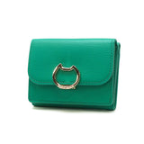 ツモリチサト 三つ折り財布 レディース 革 かわいい ブランド tsumori chisato CARRY 財布 黒 三つ折り レザー 本革 コンパクト 猫 小さめ 小銭入れ ネコおこし ミニ財布 57825