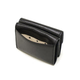 ツモリチサト 三つ折り財布 レディース 革 かわいい ブランド tsumori chisato CARRY 財布 黒 三つ折り レザー 本革 コンパクト 猫 小さめ 小銭入れ ネコおこし ミニ財布 57825