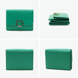 ツモリチサト 三つ折り財布 レディース 革 かわいい ブランド tsumori chisato CARRY 財布 黒 三つ折り レザー 本革 コンパクト 猫 小さめ 小銭入れ カード ネコおこし 折財布 57826