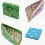 ツモリチサト 財布 レディース コンパクト tsumori chisato CARRY ブランド ミニ財布 本革 革 大人 薄い かわいい 小銭入れ カード 牛革 日本製 L字ファスナー 葉っぱ L字折財布 56000