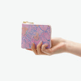 ツモリチサト 財布 レディース コンパクト tsumori chisato CARRY ブランド ミニ財布 本革 革 大人 薄い かわいい 小銭入れ カード 牛革 日本製 L字ファスナー 葉っぱ L字折財布 56000