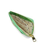 ツモリチサト 財布 レディース コンパクト tsumori chisato CARRY ブランド ミニ財布 本革 革 大人 薄い かわいい 小銭入れ カード 牛革 日本製 L字ファスナー 葉っぱ L字折財布 56000