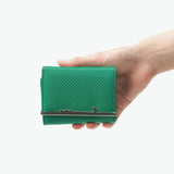 ツモリチサト 三つ折り財布 レディース かわいい ブランド 革 tsumori chisato CARRY 財布 本革 牛革 レザー コンパクト ミニ 小さめ 三つ折り おしゃれ ネコ ミニウォレット 日本製 Cross Emboss ミニ財布 56006