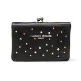 ツモリチサト 二つ折り財布 レディース ブランド tsumori chisato CARRY 財布 がま口 がま口財布 本革 革 レザー 大人 日本製 おしゃれ キラキラ かわいい 二つ折り KiraKira Stone がま口折財布 57961