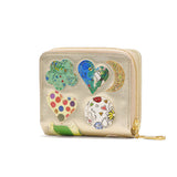 ツモリチサト 二つ折り財布 レディース ブランド tsumori chisato CARRY 財布 本革 革 大人 かわいい 二つ折 小銭入れ コンパクト 羊革 日本製 ファスナー tcパッチワーク ラウンド折財布 57966