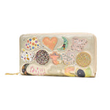 ツモリチサト 財布 長財布 レディース ブランド tsumori chisato CARRY かわいい ラウンド ラウンドファスナー 女性 おしゃれ 本革 レザー 猫 ねこ 日本製 小銭入れあり tcパッチワーク ラウンド長財布 57968