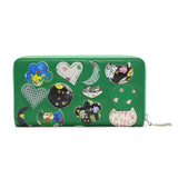 ツモリチサト 財布 長財布 レディース ブランド tsumori chisato CARRY かわいい ラウンド ラウンドファスナー 女性 おしゃれ 本革 レザー 猫 ねこ 日本製 小銭入れあり tcパッチワーク ラウンド長財布 57968