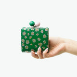 ツモリチサト 二つ折り財布 レディース ブランド tsumori chisato CARRY 財布 がま口 本革 革 大人 かわいい 二つ折 小銭入れ ミニ財布 牛革 日本製 エナメル グリッターフラワー がま口ミニ財布 57856